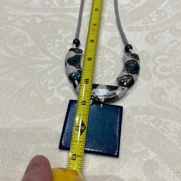 decouture Rox Blue & White Pendant Necklace - Picture 2 of 7
